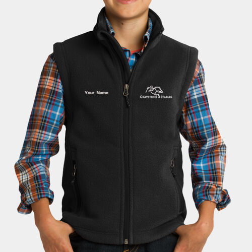 Personalized Youth Value Fleece Vest Thumbnail