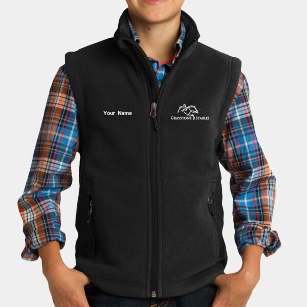 Personalized Youth Value Fleece Vest Thumbnail
